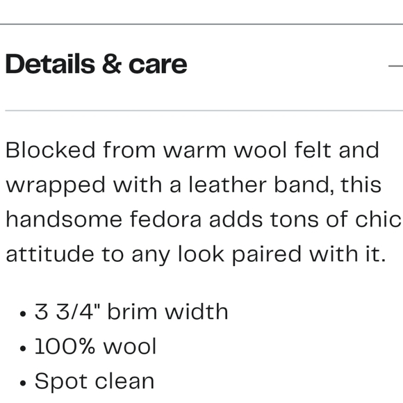 Leather rope Wool fedora - Picture 2 of 9